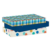 Birthday Blues 3-Pack Medium Gift Boxes for only USD 6.99 | Hallmark