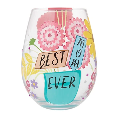 Lolita Best Mom Handpainted Stemless Wine Glass, 20 oz. for only USD 27.00 | Hallmark