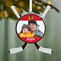 NHL Chicago Blackhawks® Hockey Personalized Ornament, Custom Photo and Text for only USD 30.99 | Hallmark