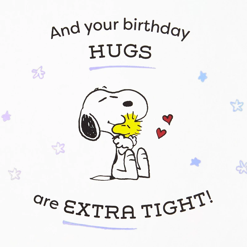 Peanuts® Snoopy Happy Dance Hugs Birthday Card for only USD 4.99 | Hallmark