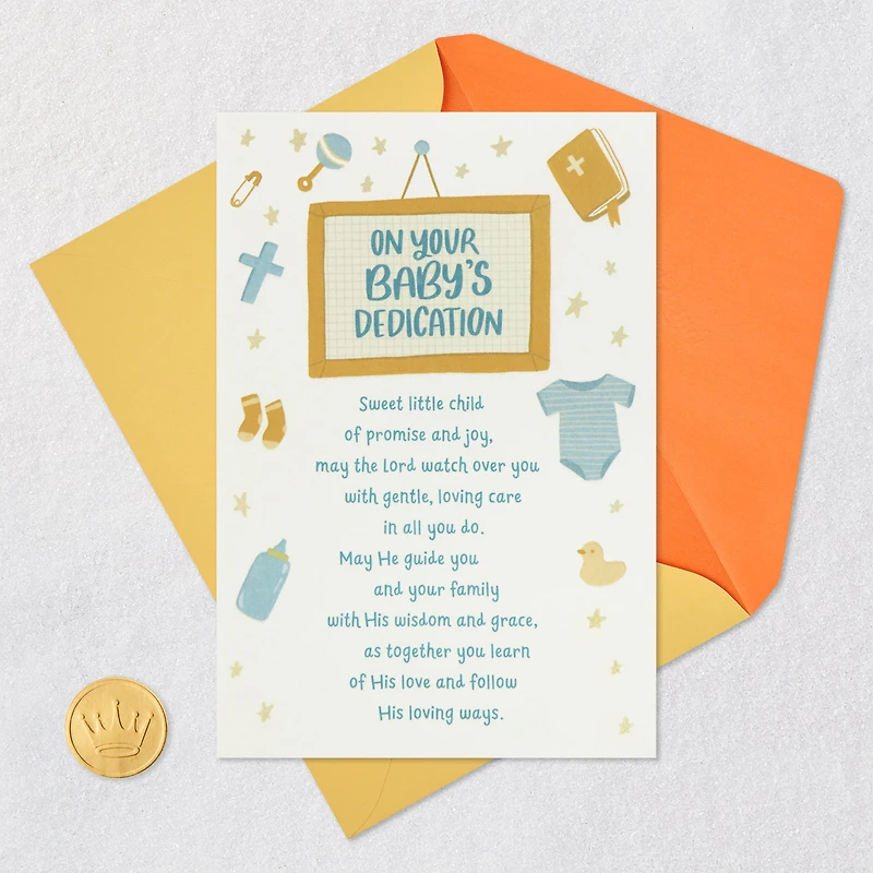 Sweet Child of Promise and Joy Baby Dedication Card for only USD 3.99 | Hallmark