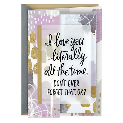 Love You Literally All the Time Anniversary Card for Spouse for only USD 7.99 | Hallmark