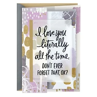 Love You Literally All the Time Anniversary Card for Spouse for only USD 7.99 | Hallmark