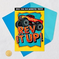 Monster Truck Birthday Card for Kids With Papercraft Activity for only USD 5.99 | Hallmark