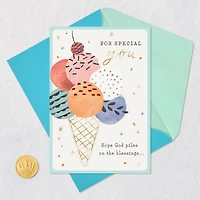 Hope God Piles on the Blessings Religious Birthday Card for only USD 2.99 | Hallmark