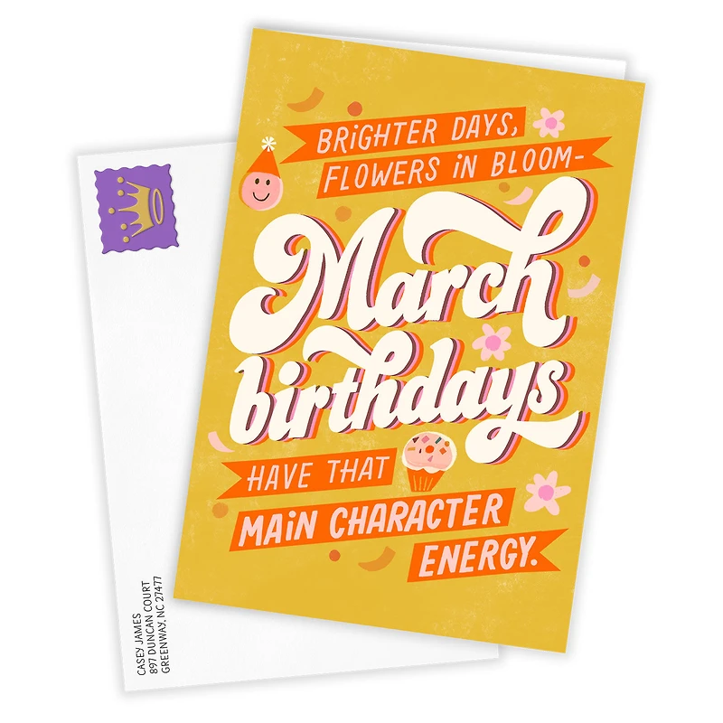 Brighter Days in March Custom Birthday Card for only USD 4.99 | Hallmark