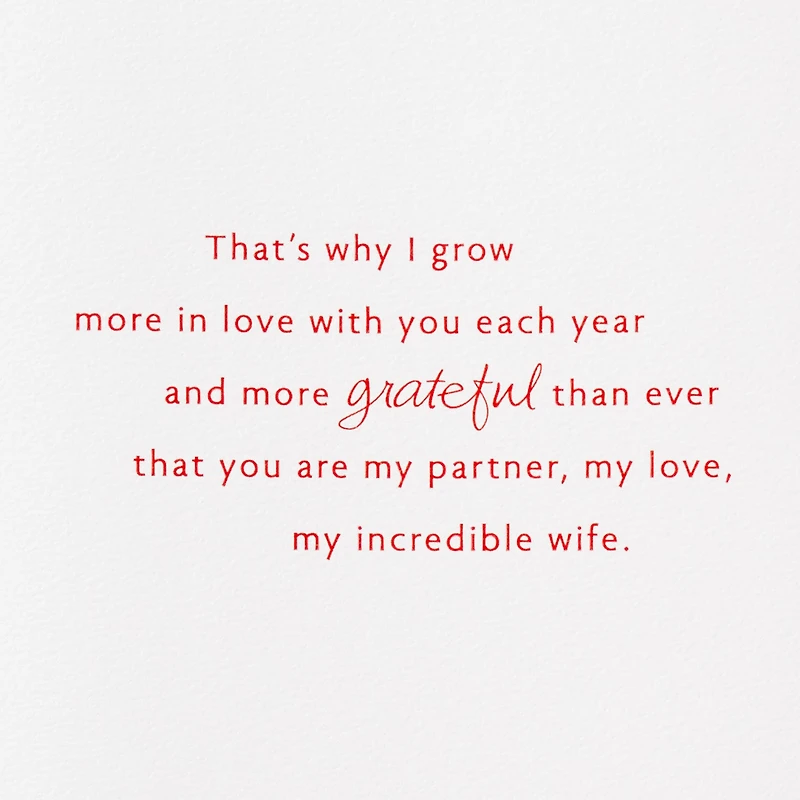 My Partner, My Love Christmas Card for Wife for only USD 6.99 | Hallmark