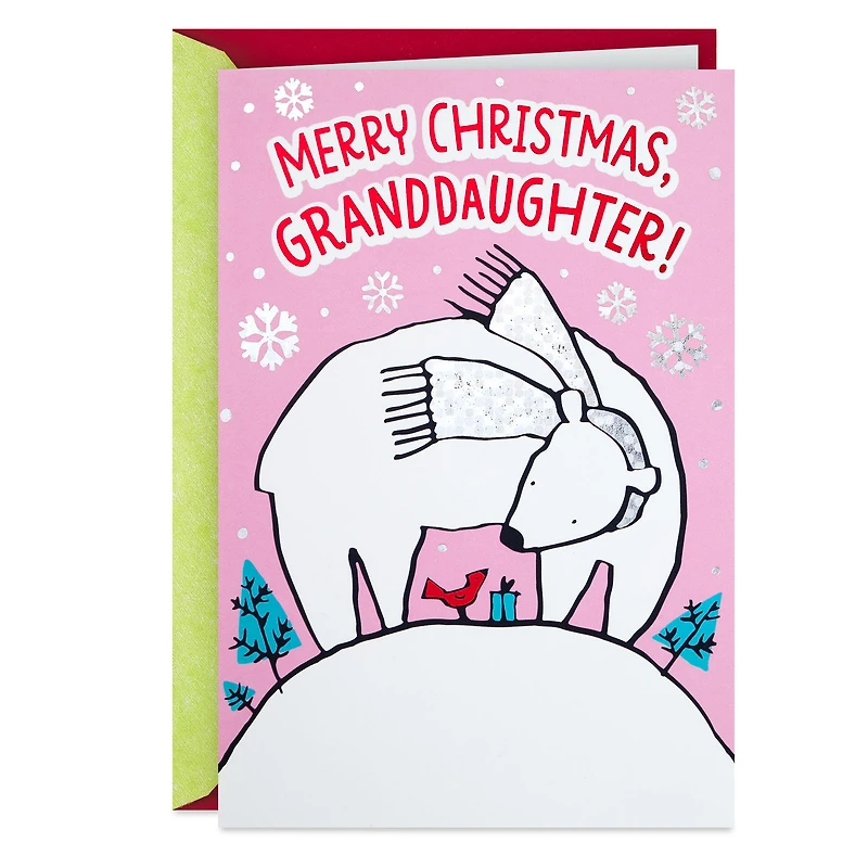 Love You to the North Pole and Back Christmas Card for Granddaughter for only USD 3.59 | Hallmark