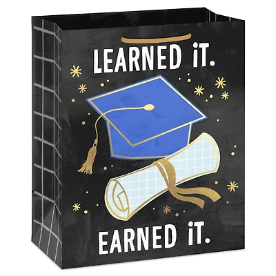 9.6" Learned It, Earned It Medium Graduation Gift Bag for only USD 4.49 | Hallmark