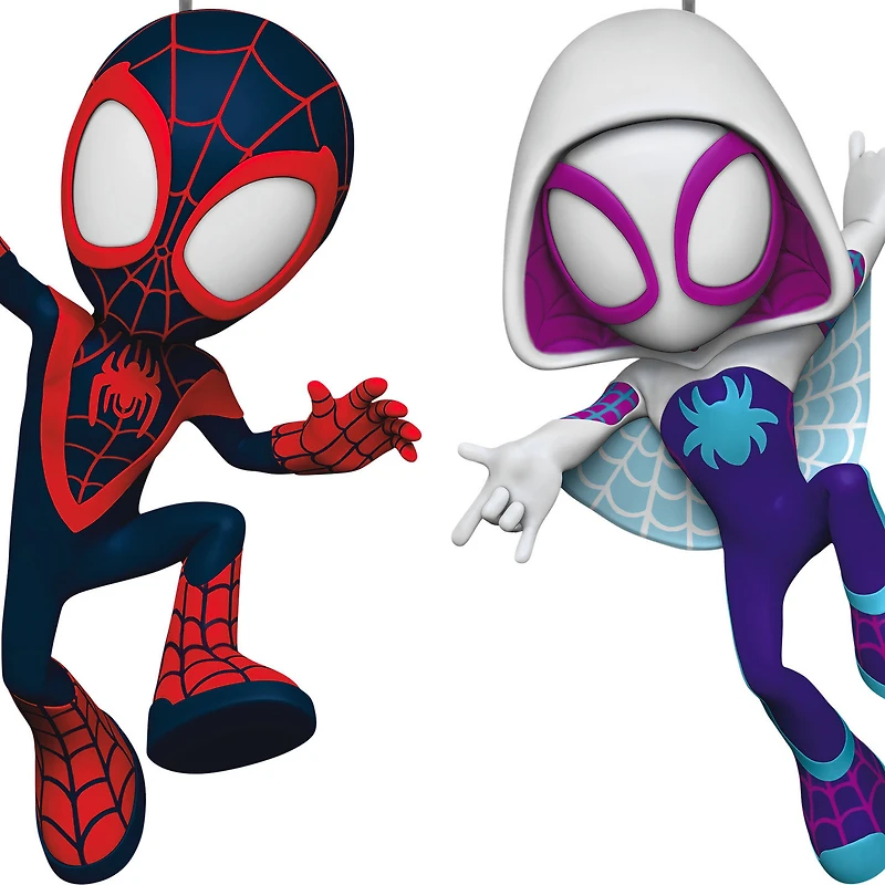 Marvel Spidey and His Amazing Friends Spin and Ghost-Spider Ornaments, Set of 2 for only USD 29.99 | Hallmark