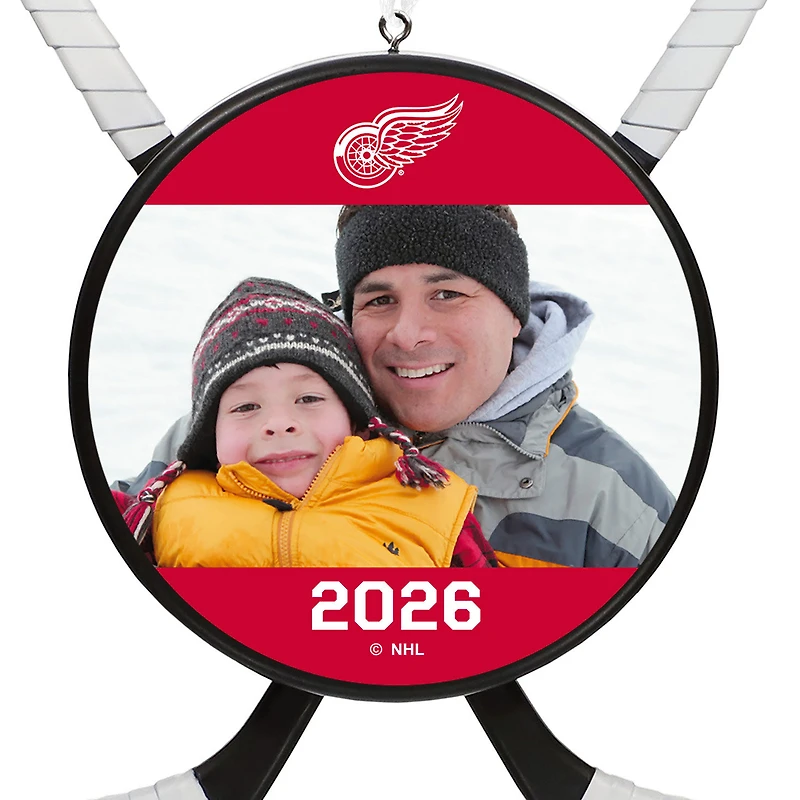 NHL Detroit Red Wings® Hockey Personalized Ornament, Custom Photo and Text for only USD 30.99 | Hallmark