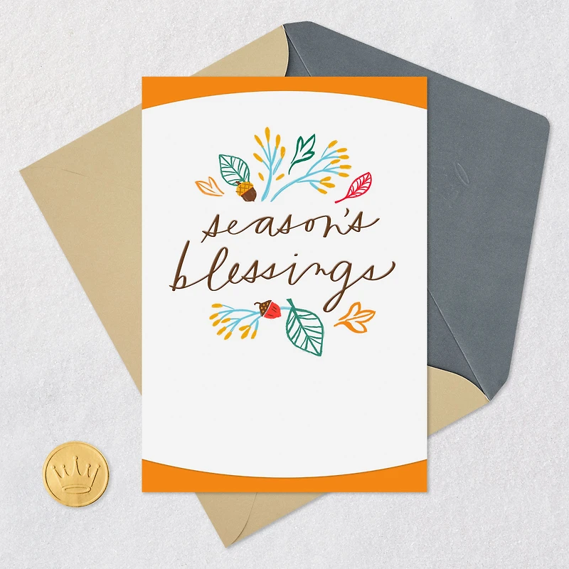Season's Blessings Thanksgiving Card for only USD 3.99 | Hallmark