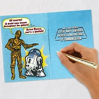 Star Wars™ R2-D2™ and C-3PO™ Droid Tune Funny Musical Birthday Card for only USD 7.99 | Hallmark