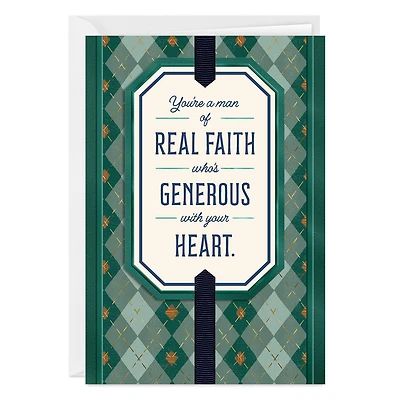 Plaid Blessed With You Religious Custom Father's Day Card for only USD 4.99 | Hallmark