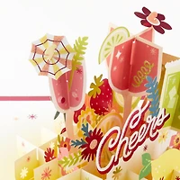 Here's to You Cocktail Toast 3D Pop-Up Card for only USD 12.99 | Hallmark