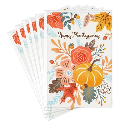 Pumpkin and Fall Foliage Thanksgiving Cards, Pack of 6 for only USD 5.99 | Hallmark