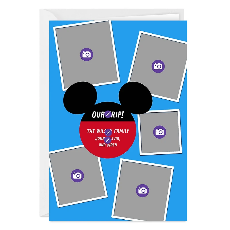 Disney Mickey Ears Photo Collage Custom Card for only USD 4.99 | Hallmark
