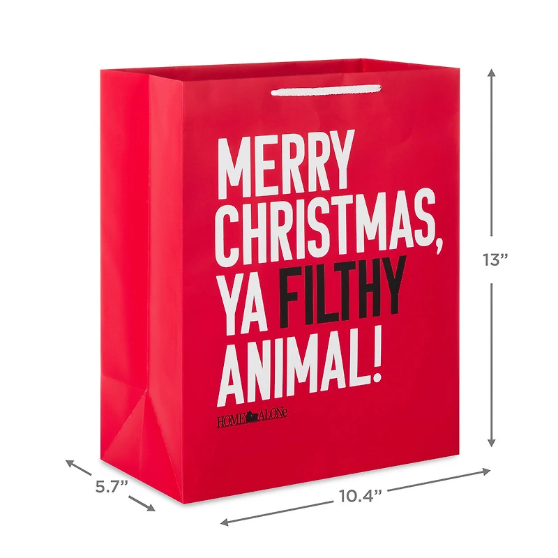 13" Home Alone Funny Quote Large Christmas Gift Bag for only USD 4.49 | Hallmark