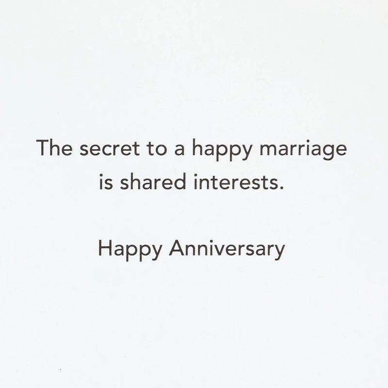 Shared Interests Funny Anniversary Card for only USD 3.99 | Hallmark