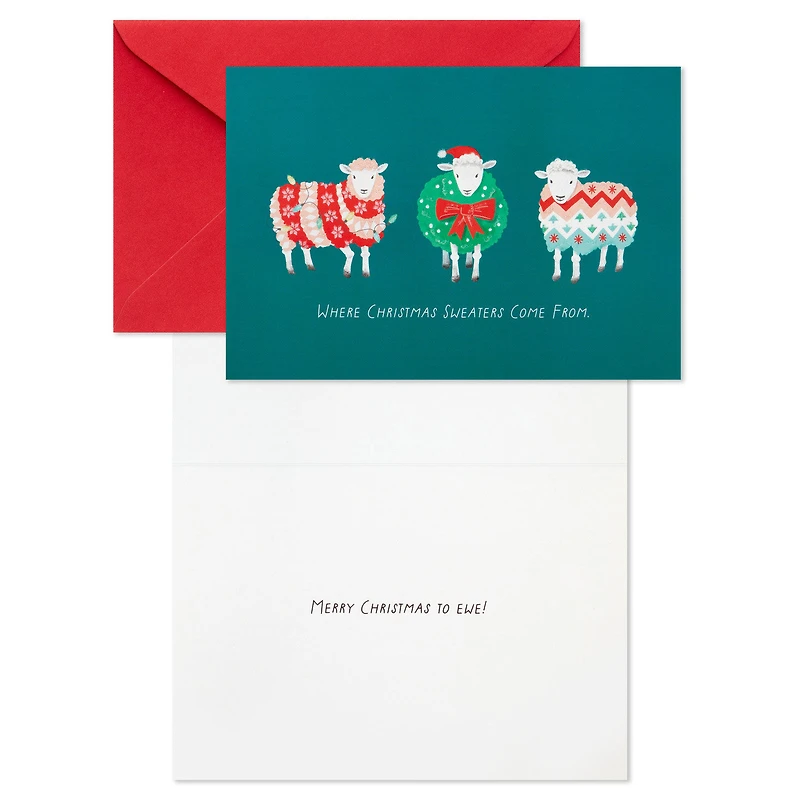 Merry Wishes to Ewe Funny Boxed Christmas Cards, Pack of 16 for only USD 12.49 | Hallmark