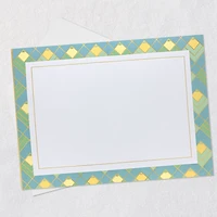 Art Deco Gold, Green and Blue Blank Card for only USD 8.99 | Hallmark