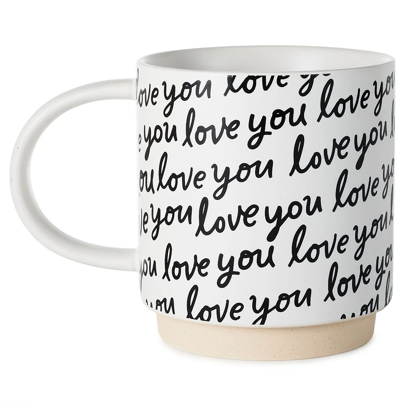Love You Script Black and White Mug, 16 oz. for only USD 16.99 | Hallmark