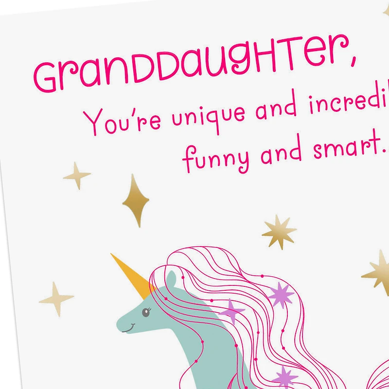 You're Unique and Incredible Birthday Card for Granddaughter for only USD 2.50 | Hallmark