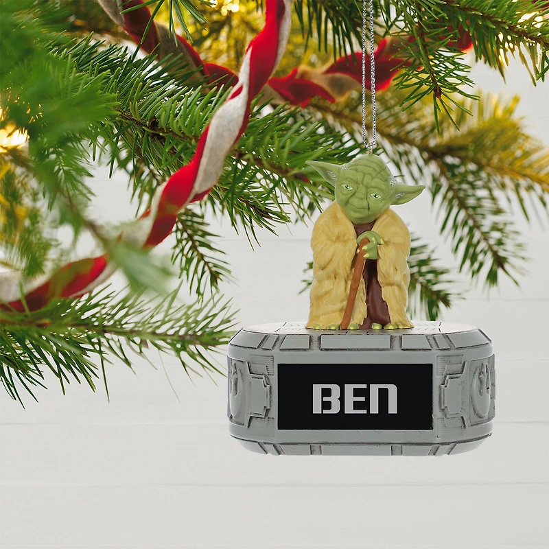 Star Wars™ Yoda™ Personalized Ornament, Custom Text for only USD 30.99 | Hallmark
