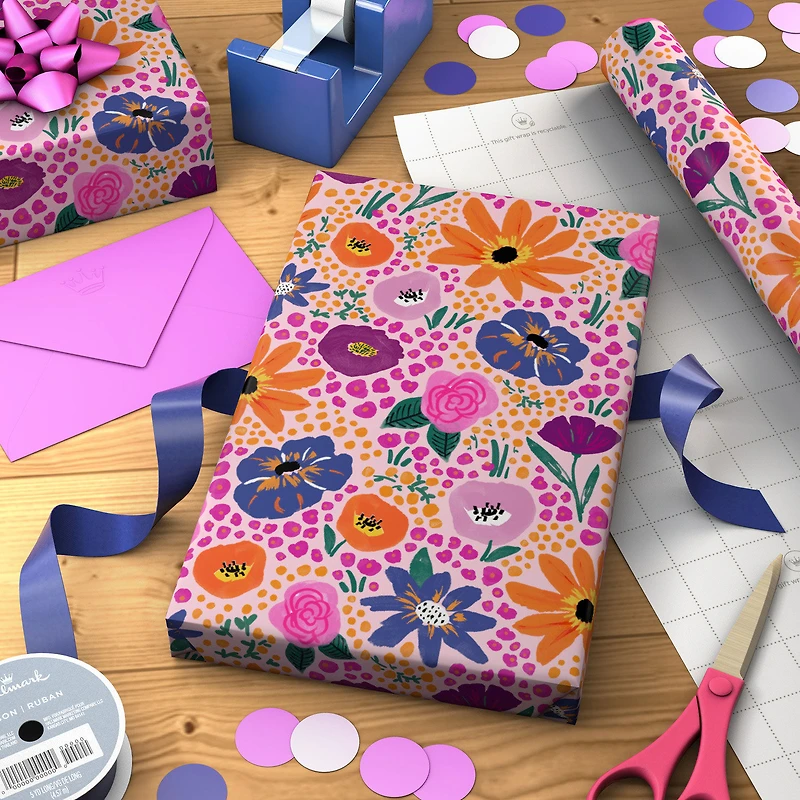 Garden Stroll Floral Wrapping Paper Roll, 20 sq. ft. for only USD 4.99 | Hallmark