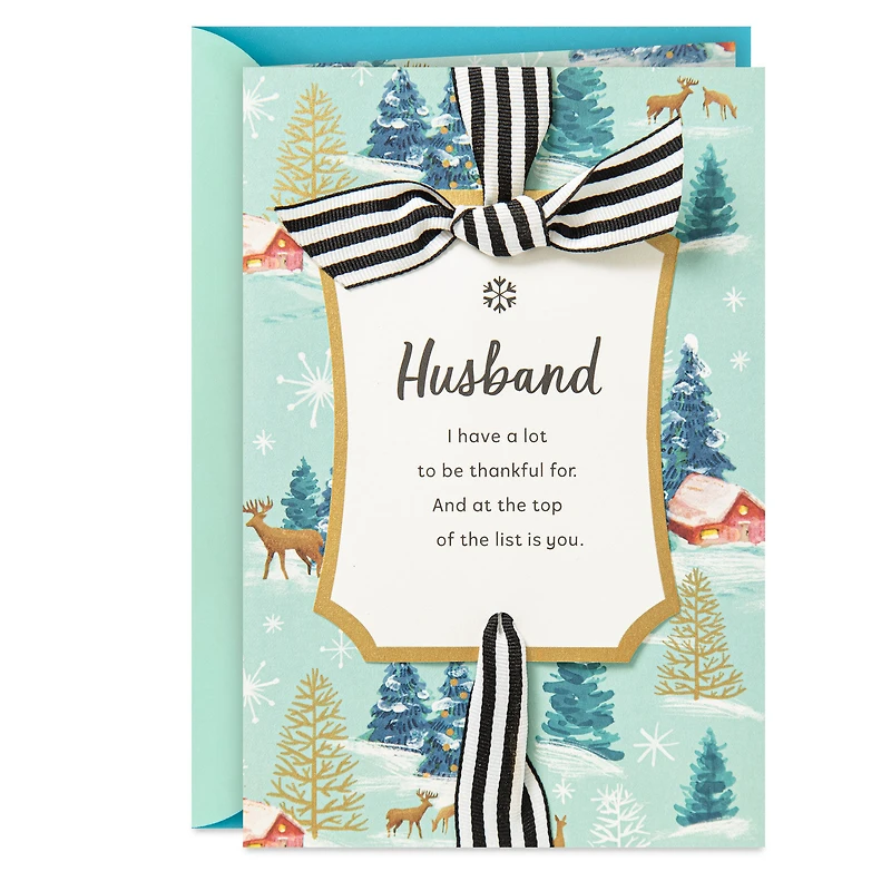 So Thankful for You Christmas Card for Husband for only USD 6.59 | Hallmark