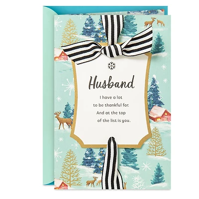 So Thankful for You Christmas Card for Husband for only USD 6.59 | Hallmark