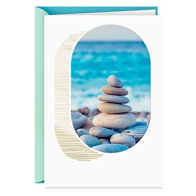 Stacked Stones on the Beach Blank Card for only USD 3.99 | Hallmark
