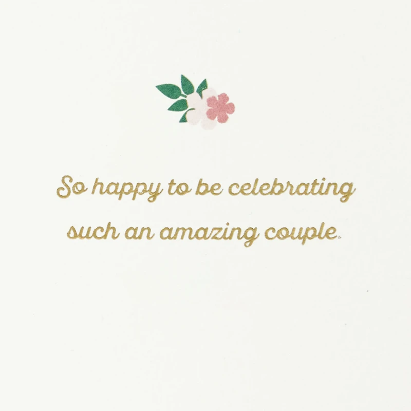 Pink Champagne Flutes Quilled Paper Handmade Wedding Card for Couple for only USD 9.59 | Hallmark
