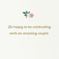 Pink Champagne Flutes Quilled Paper Handmade Wedding Card for Couple for only USD 9.59 | Hallmark