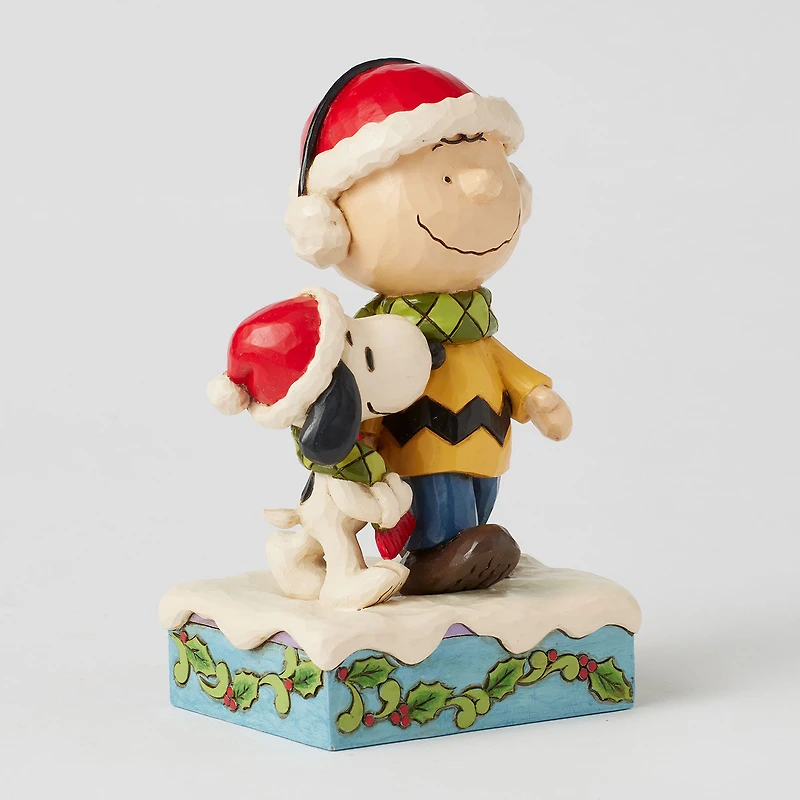 Jim Shore Peanuts Charlie Brown and Snoopy Wrapped in Scarf Figurine, 6" for only USD 60.00 | Hallmark