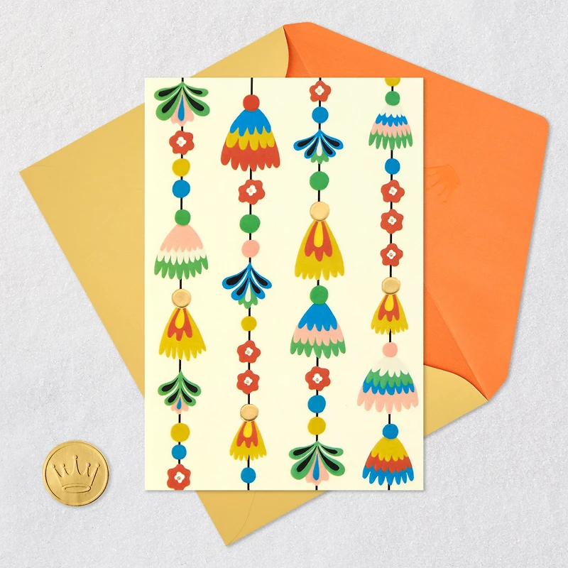 Festive Tassel Garland Blank Card for only USD 4.99 | Hallmark