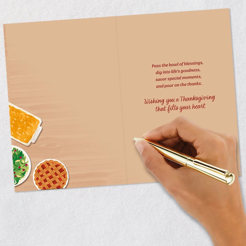 Pass the Blessings and Pour on the Thanks Thanksgiving Card for only USD 3.59 | Hallmark