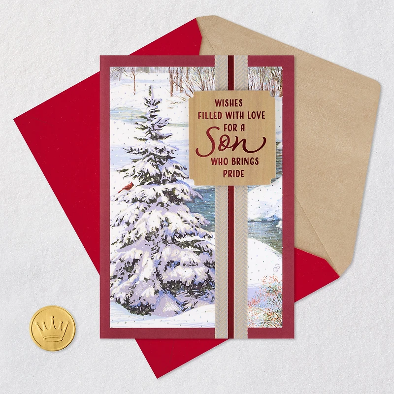 Wishes Filled With Love Christmas Card for Son for only USD 5.99 | Hallmark