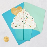 Love to Love You Cupcake With Heart Honeycomb 3D Pop-Up Romantic Birthday Card for only USD 6.99 | Hallmark