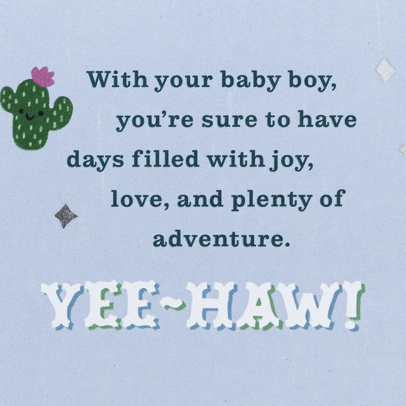Howdy and Yee-Haw New Baby Boy Card for only USD 4.99 | Hallmark