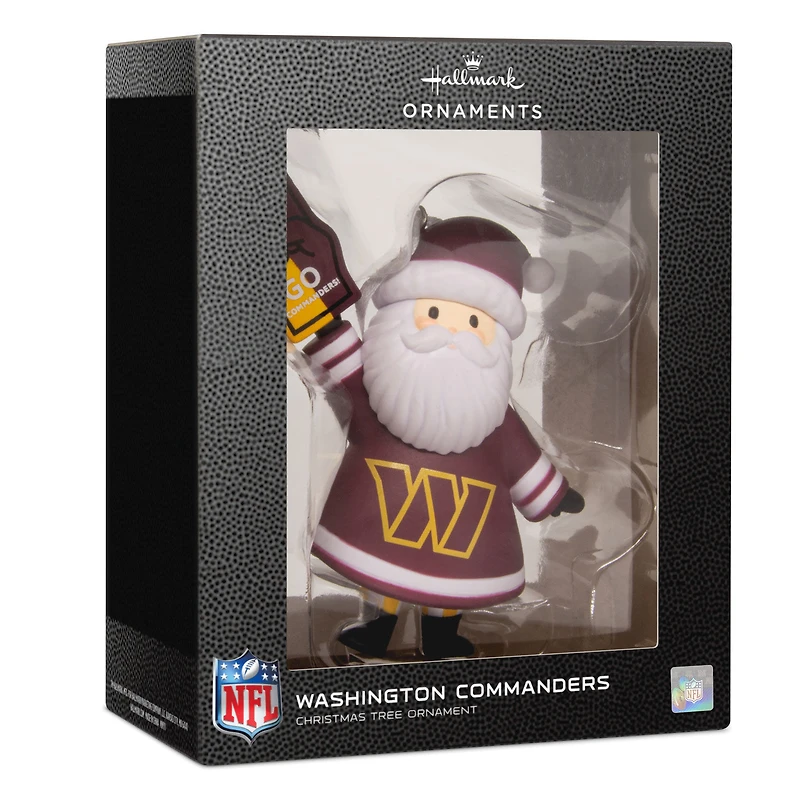NFL Washington Commanders Santa Fan Hallmark Ornament for only USD 12.99 | Hallmark