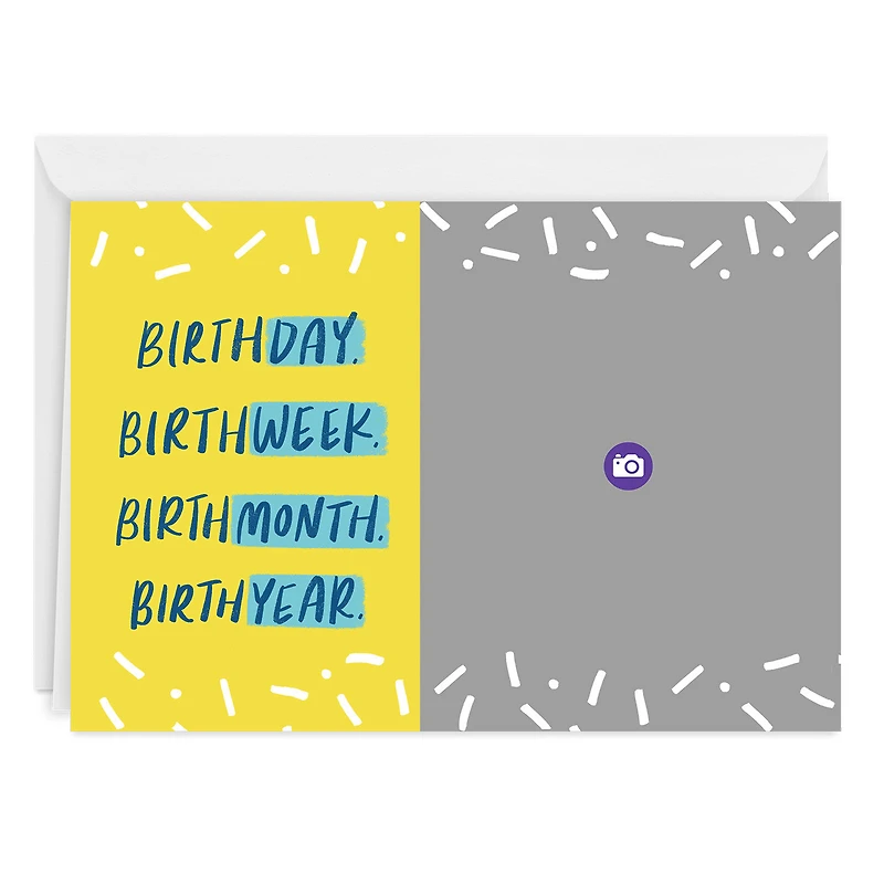 Personalized Celebration Confetti Birthday Photo Card for only USD 4.99 | Hallmark