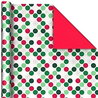 Bright and Graphic 3-Pack Reversible Christmas Wrapping Paper, 120 sq. ft. for only USD 16.99 | Hallmark