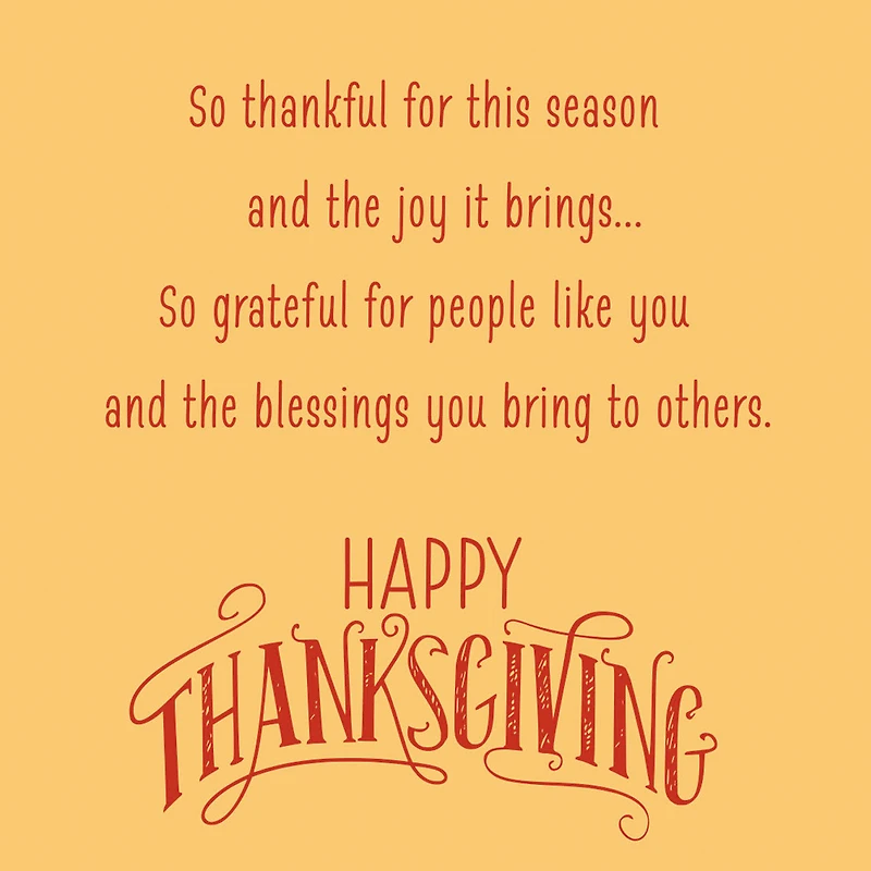 Thankful, Grateful, Blessed Thanksgiving Card for only USD 0.99 | Hallmark