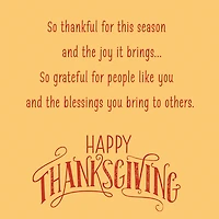 Thankful, Grateful, Blessed Thanksgiving Card for only USD 0.99 | Hallmark