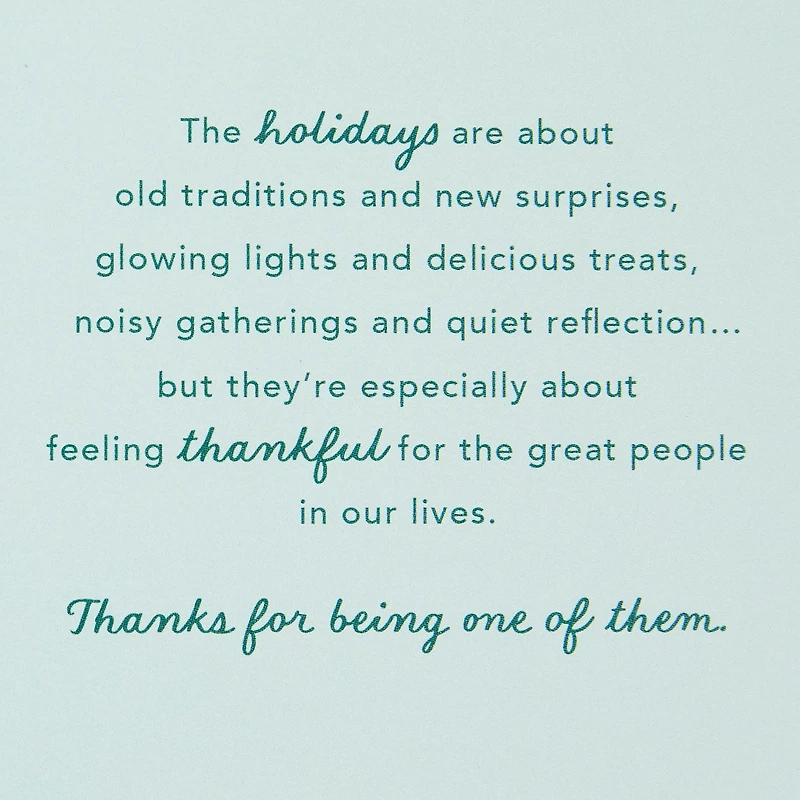 Feeling Thankful for You Christmas Card With Spinner Wheel for only USD 7.99 | Hallmark
