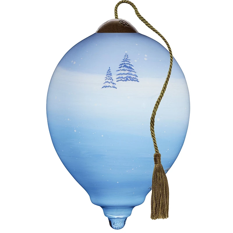 Ne'Qwa Art Christmas Wishes Snowman at Mailbox Glass Ornament for only USD 35.00 | Hallmark