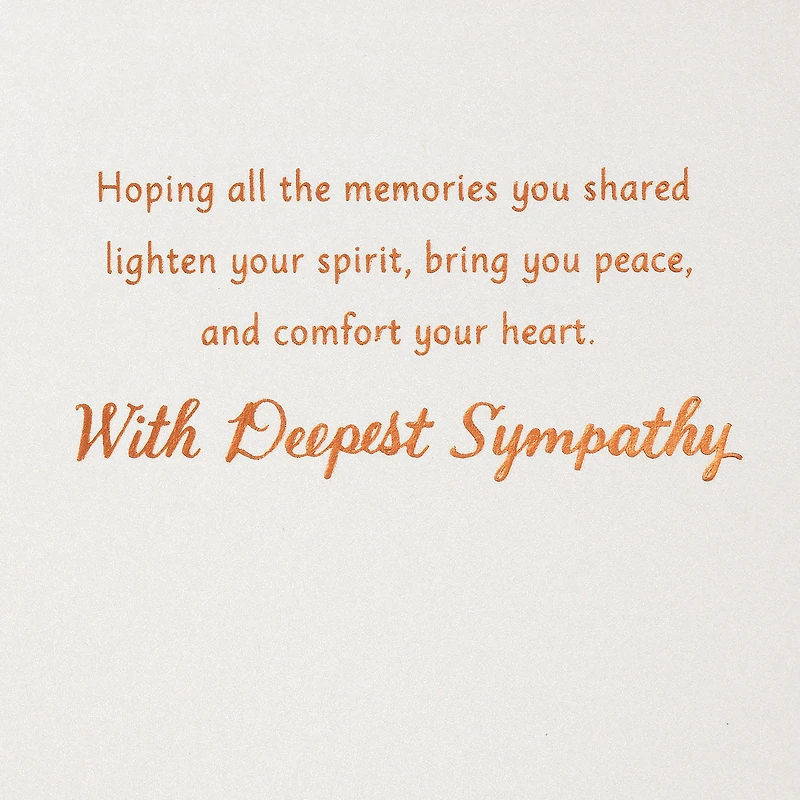Hoping Memories Bring You Comfort Sympathy Card From Us for only USD 5.99 | Hallmark