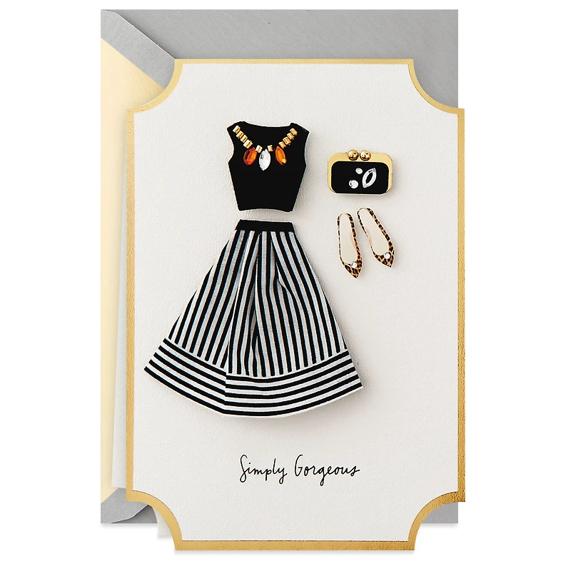 Simply Gorgeous Fashionable Ensemble Birthday Card for Her for only USD 10.59 | Hallmark