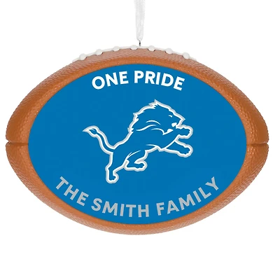 NFL Detroit Lions Football Personalized Ornament, Custom Text for only USD 30.99 | Hallmark